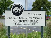 Mayor McGee Park Sign